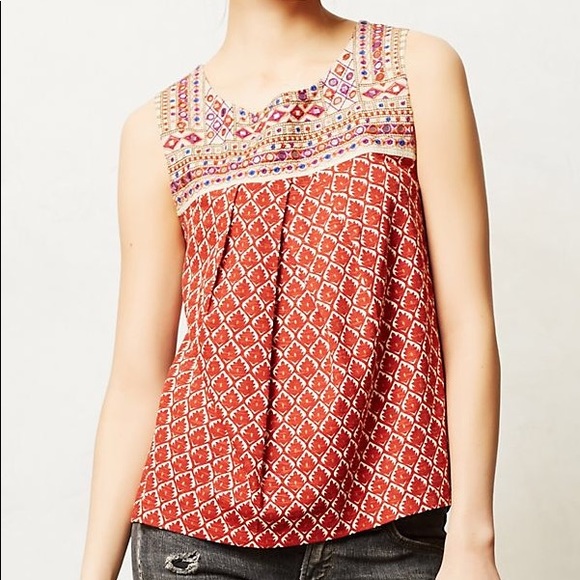 Anthropologie Tops - Anthropologie Akemi + Kin Eivy Boho Tank Top Med